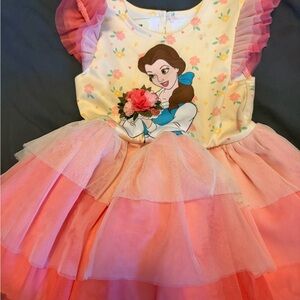 Disney Floral Pink and Cream Dress